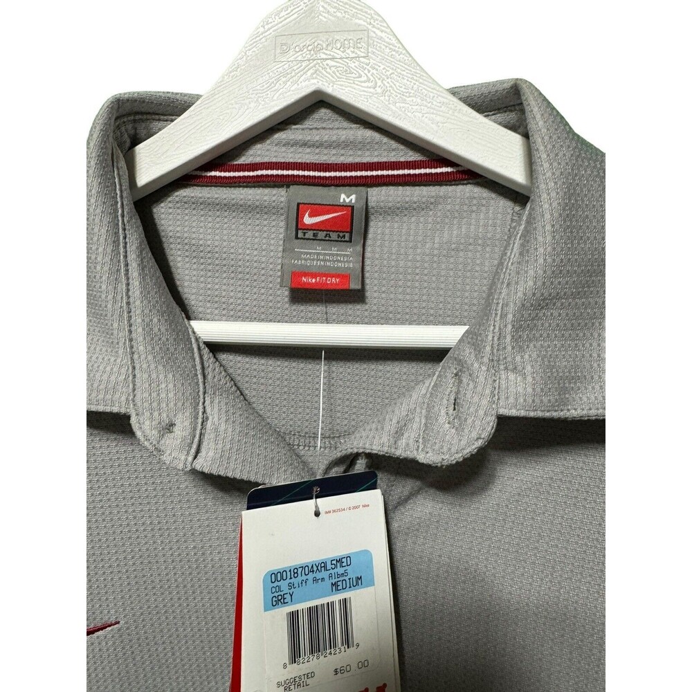University of Alabama Nike Polo Crimson And Gray Size M NWT Roll Tide - Picture 4 of 16